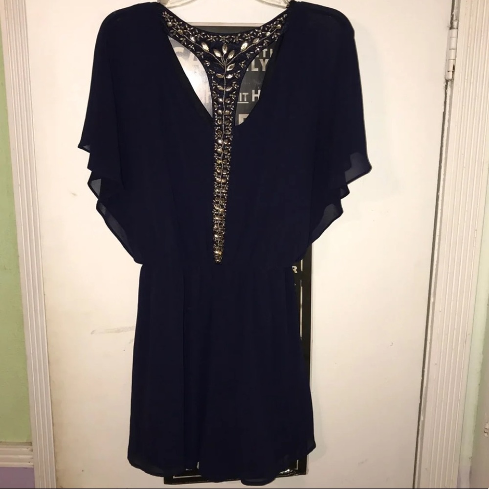 Navy Blue Romper